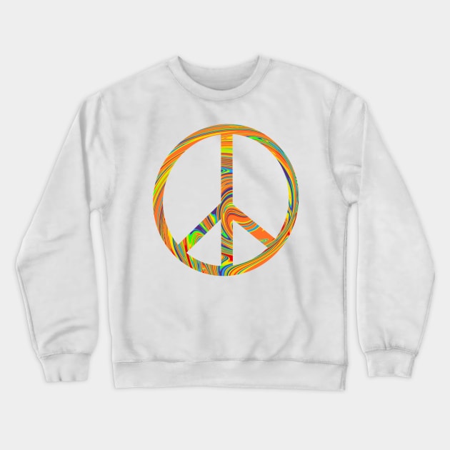 Peace Sign Crewneck Sweatshirt by hcohen2000